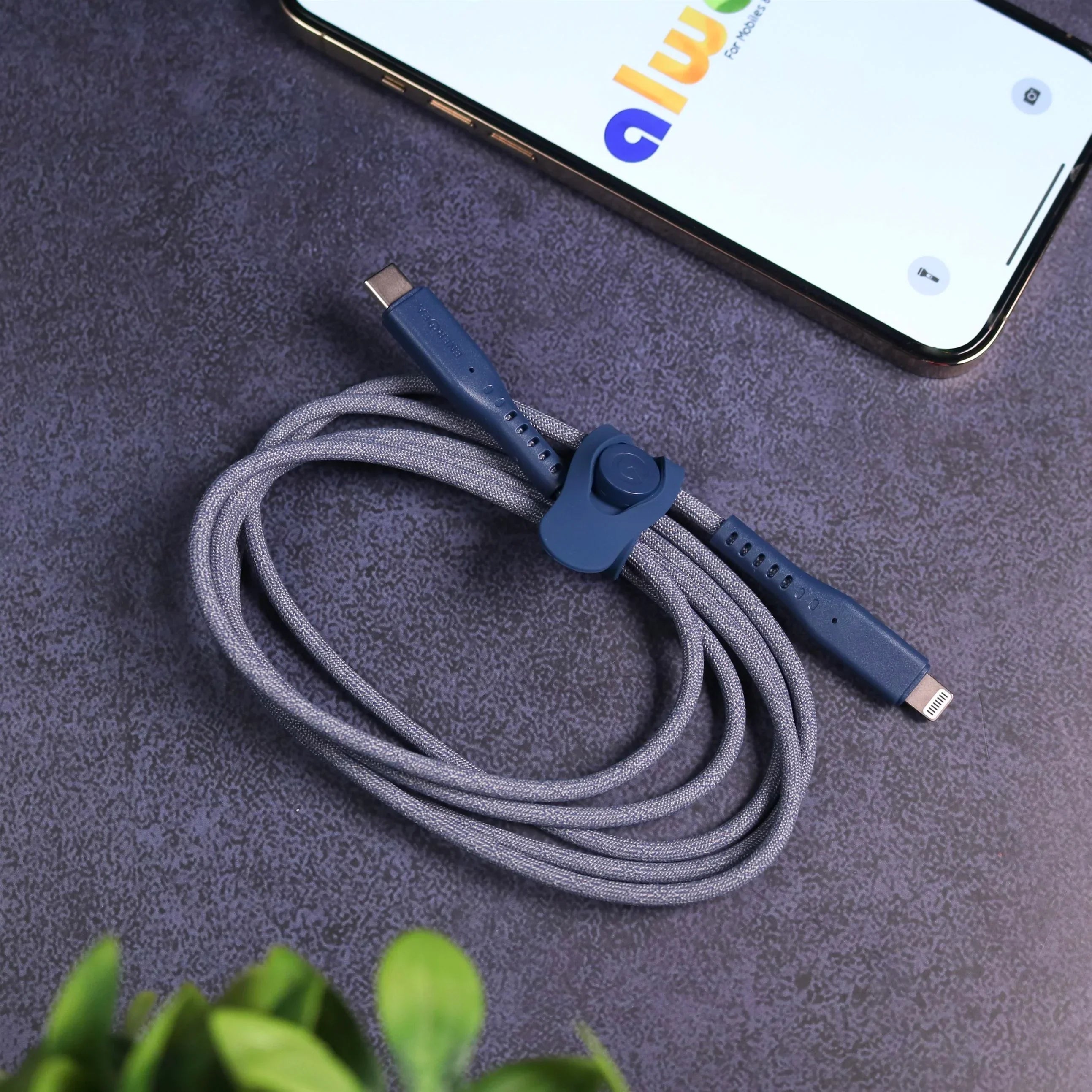 Energea Flow Usb-C To Lightning Cable 1.5M - Blue - Tashqila Energea Flow Usb-C To Lightning Cable 1.5M - Blue - Tashqila